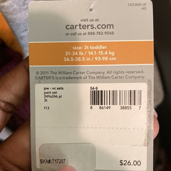 Carters boy 2-piece outfit. 3T. - Picture 3 of 5